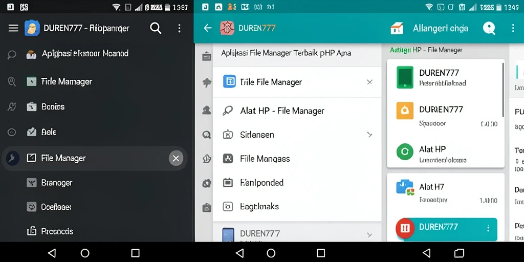 Antarmuka DUREN777 yang simpel dan efisien untuk pengelolaan file.