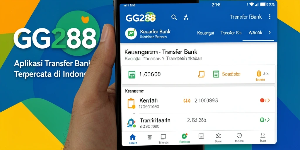 Tampilan utama GG288 yang mudah dijelajahi dengan fitur Transfer Bank.