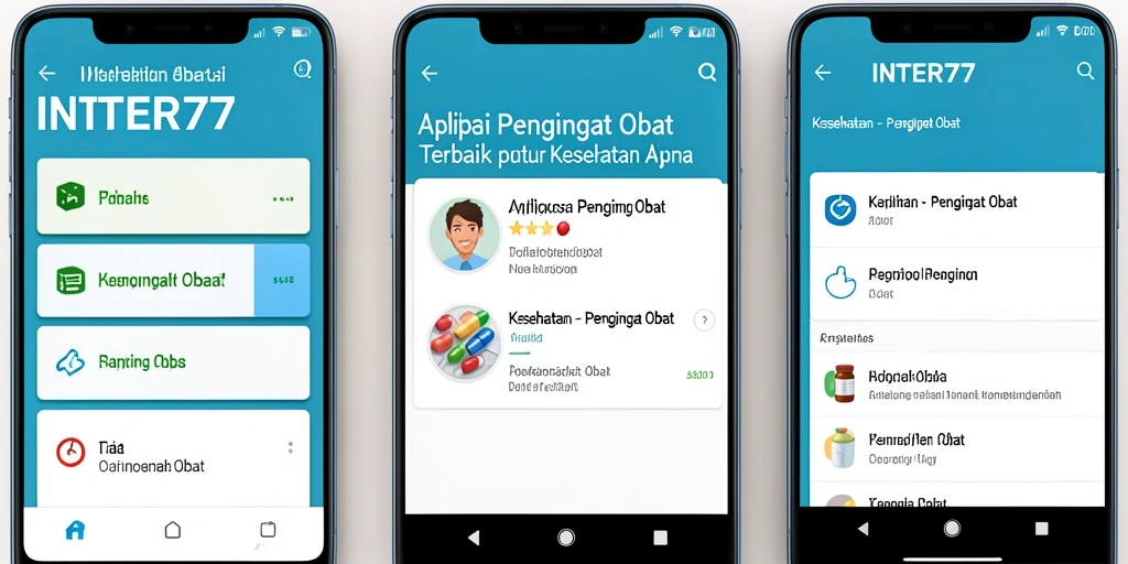 Antarmuka INTER77 yang memudahkan pengingat obat.