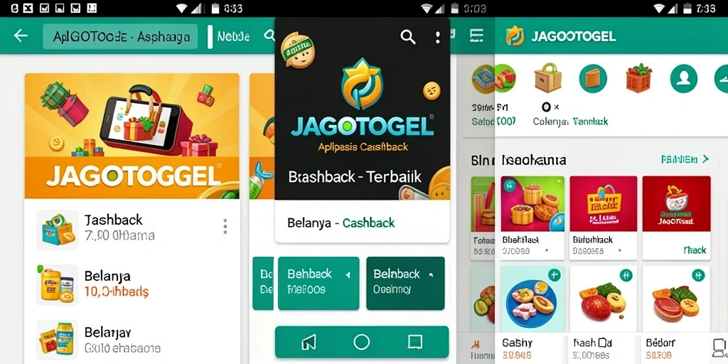 Tampilan antarmuka aplikasi JAGOTOGEL dengan fitur Cashback yang menarik.