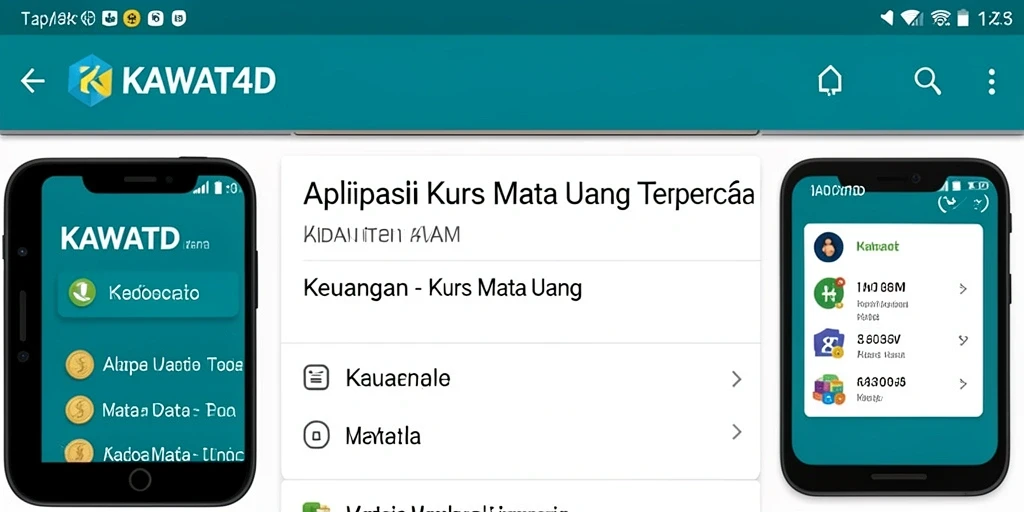 Tampilan antarmuka KAWAT4D yang memudahkan akses informasi kurs mata uang.