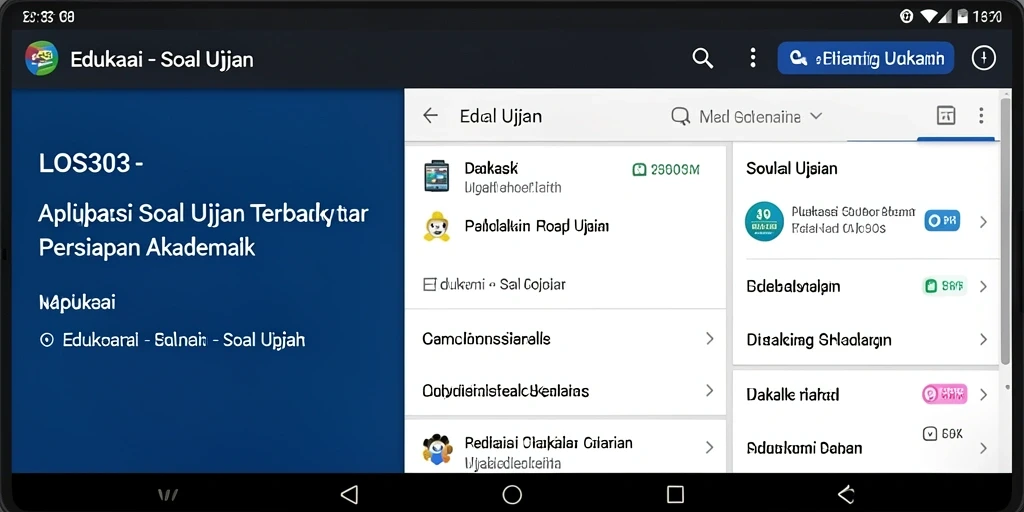 Antarmuka pengguna LOS303 yang intuitif dan menarik.