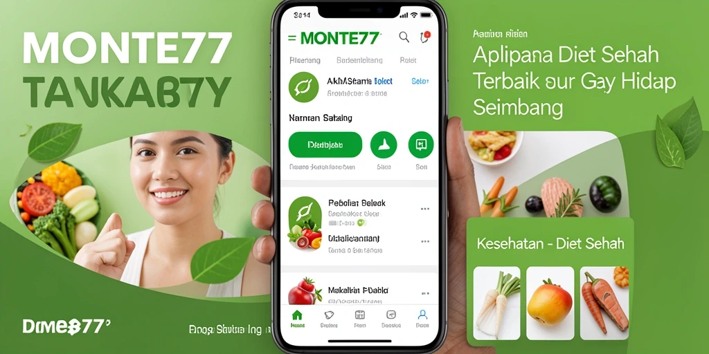 Antarmuka MONTE77 yang intuitif untuk diet sehat.