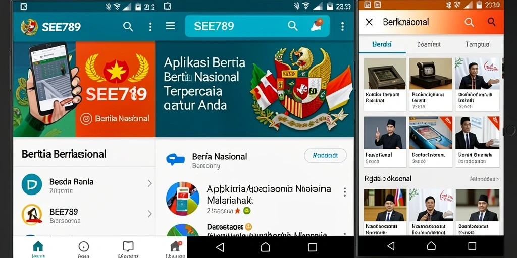 Tampilan antarmuka aplikasi SEE789 yang informatif dan user-friendly.