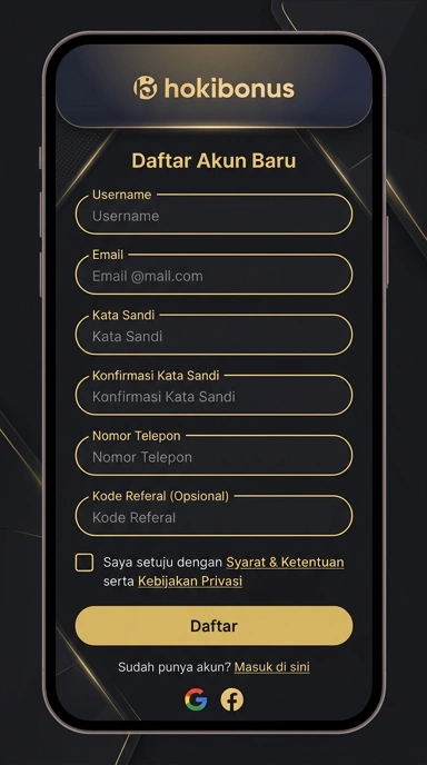 Cara Daftar Akun Baru di hokibonus dengan Mudah